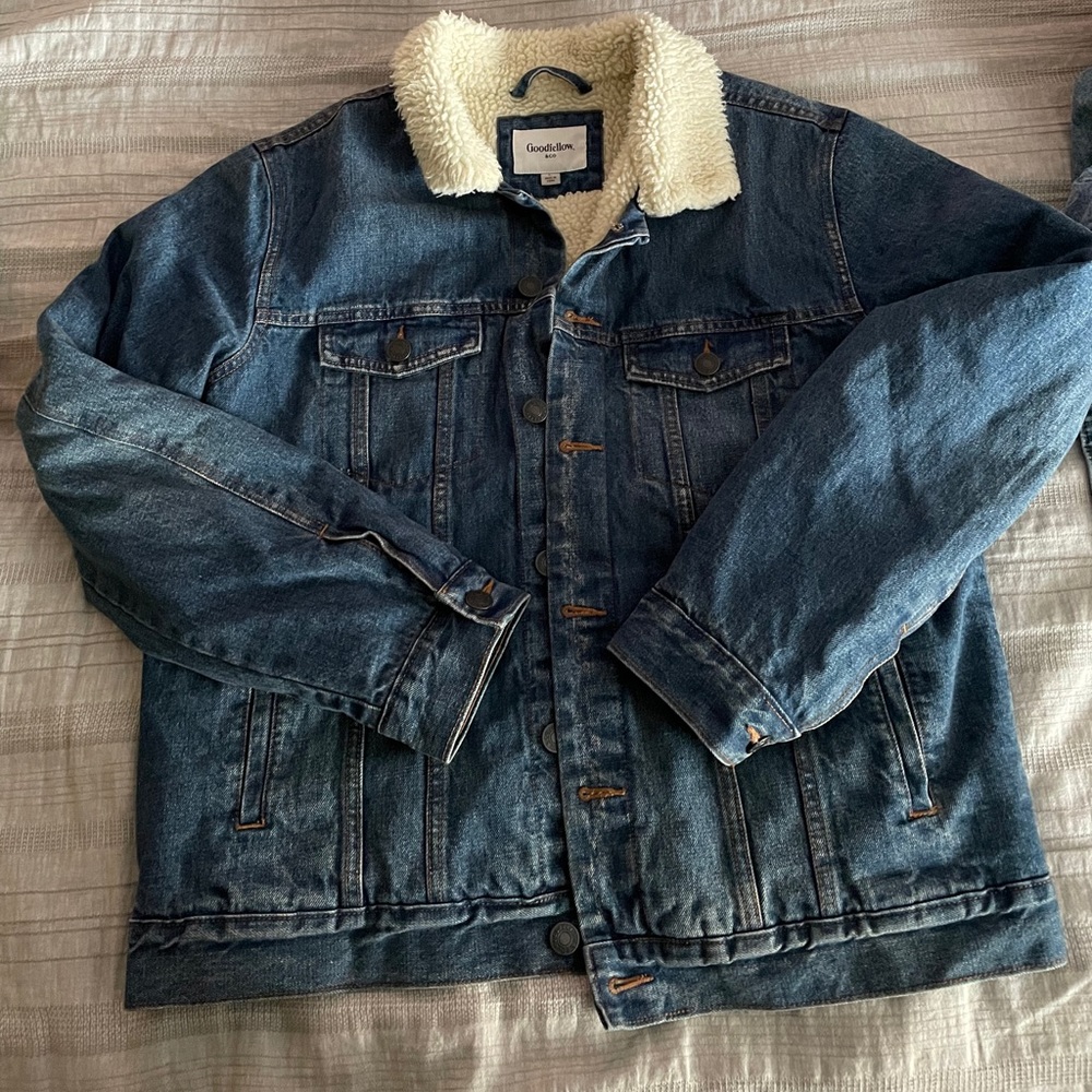 Large Goodfellow Jean Button Up Jacket
